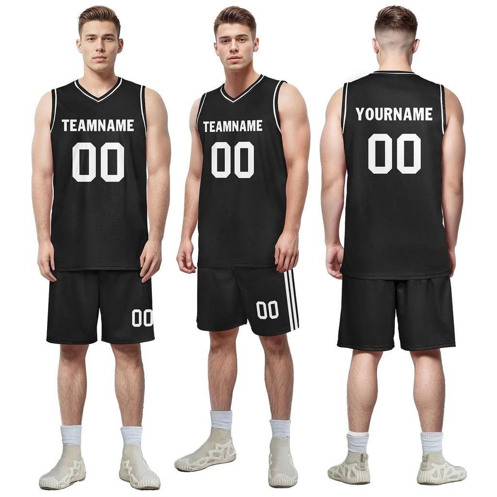 Custom Black Classic Style Sports Uniform Basketball Jersey BBJ01-D020105-19 - Coolcustomize