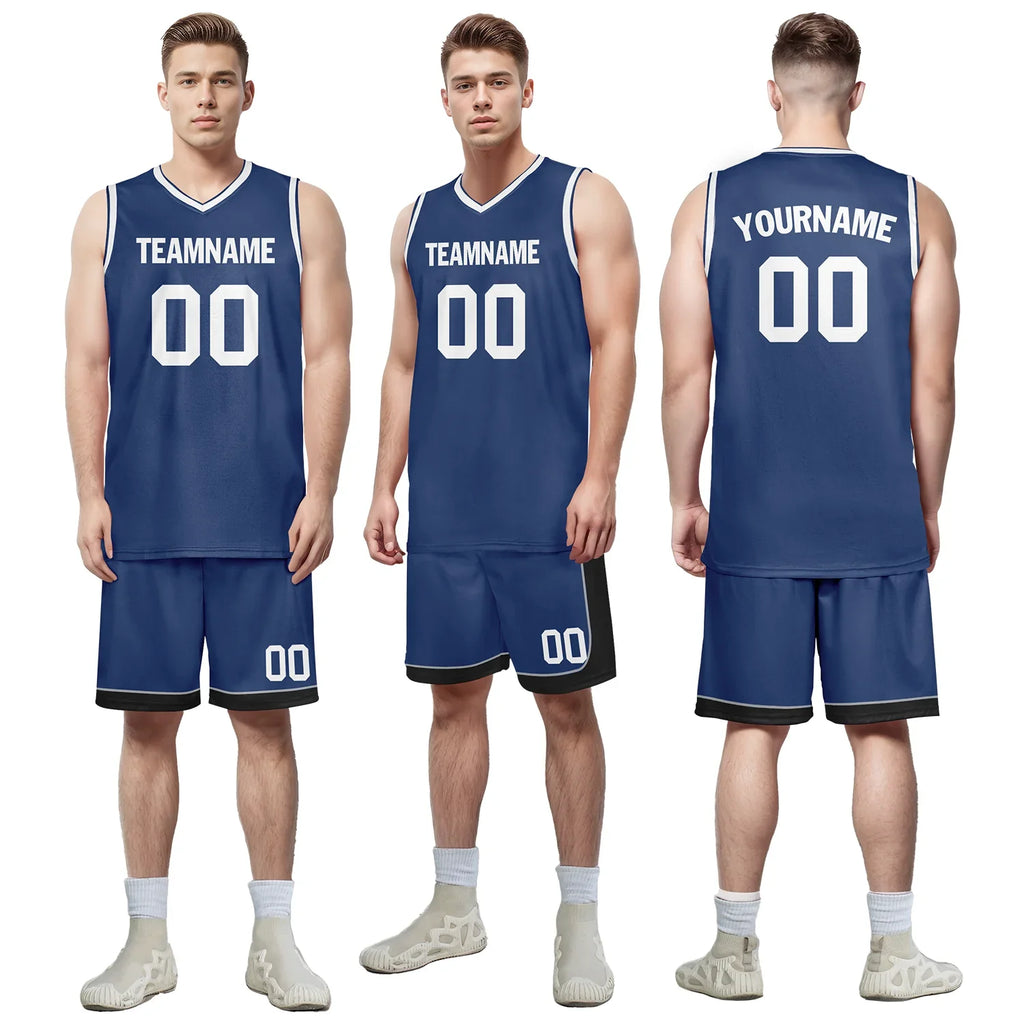 Custom Deep Blue Classic Style Sports Uniform Basketball Jersey BBJ01-bd0a70ec - Coolcustomize