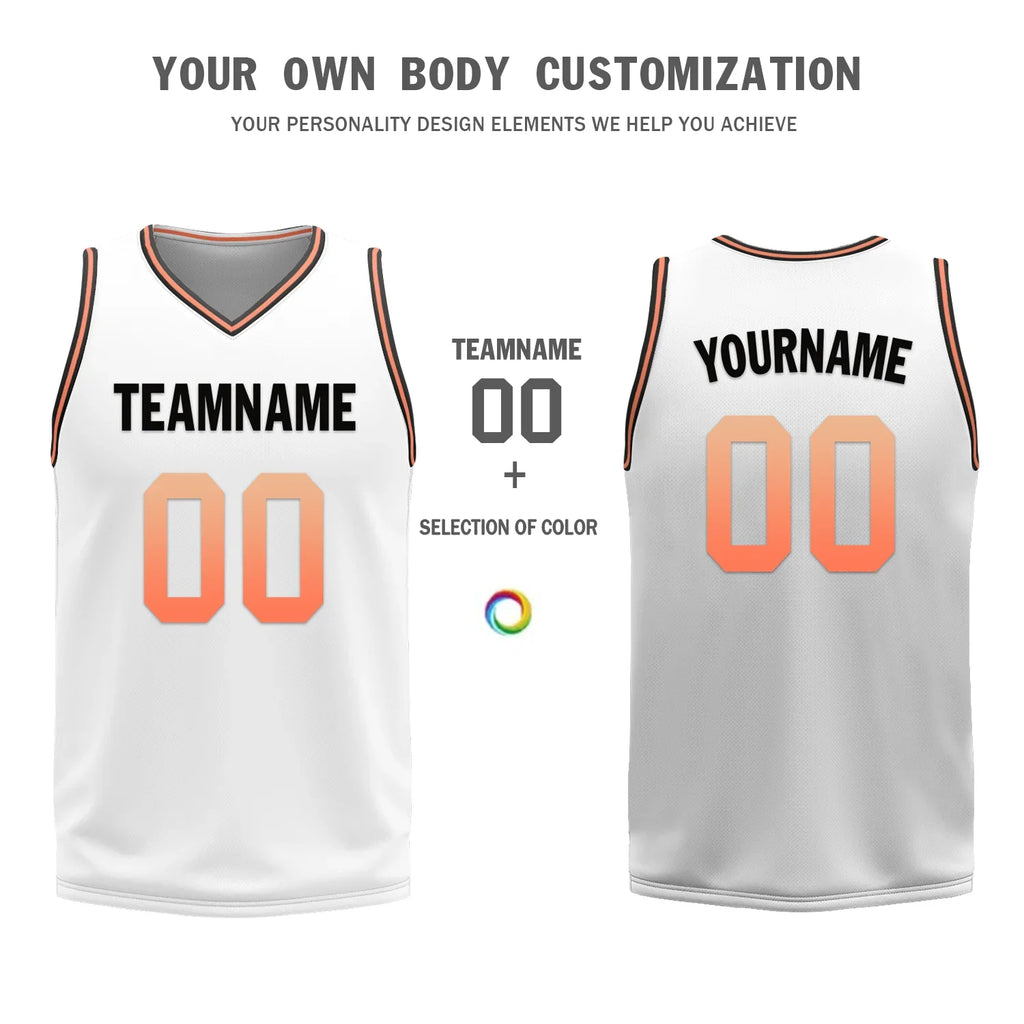 Custom Black White Classic Style Reversible Basketball Uniform Personalized COOLMAX BBJR-D017028 - Coolcustomize