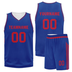 Custom Blue Classic Style Sports Uniform Basketball Jersey BBJ01-D020105-5