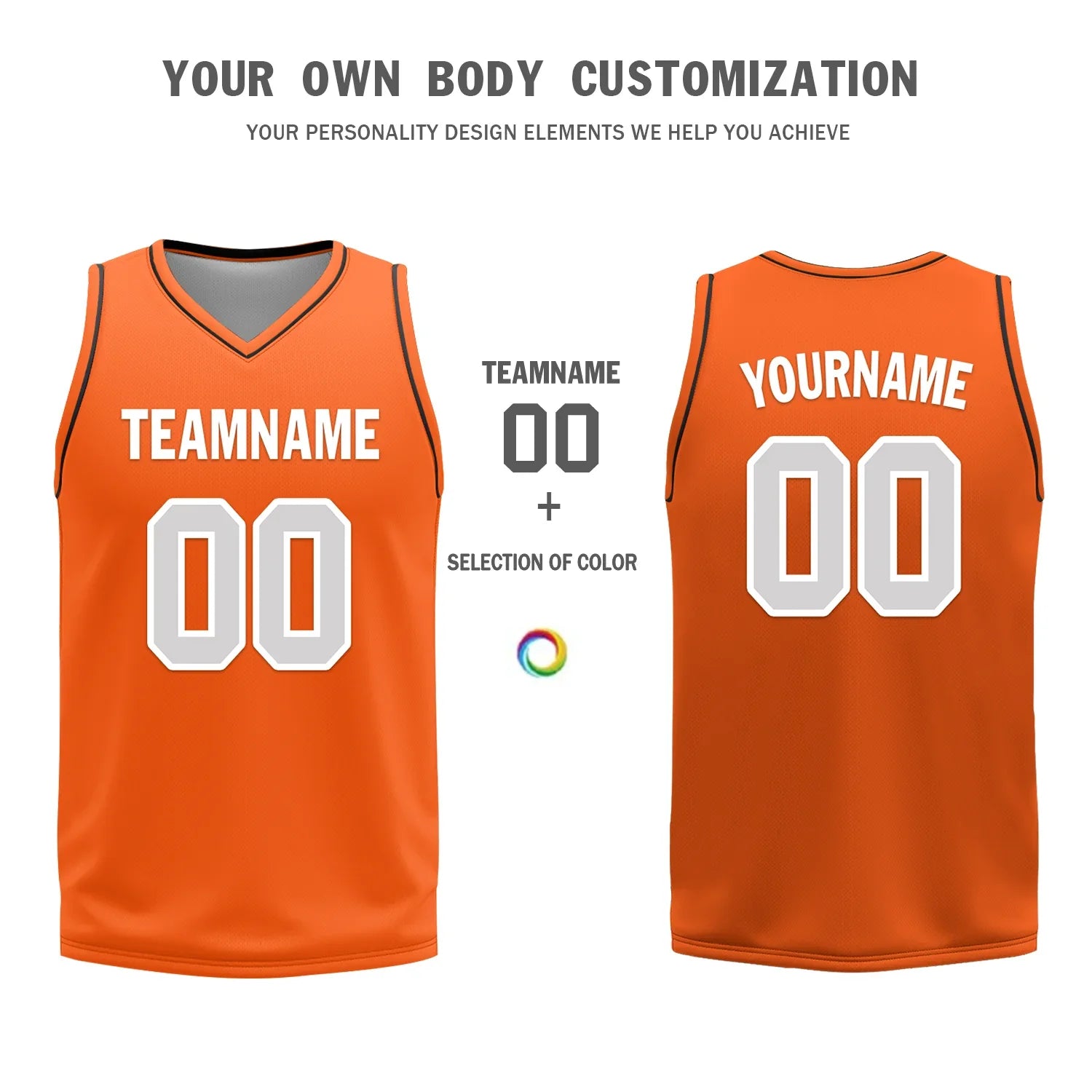 Custom Black Orange Classic Style Reversible Basketball Uniform Personalized Ordinary BBJR-D017019 - Coolcustomize