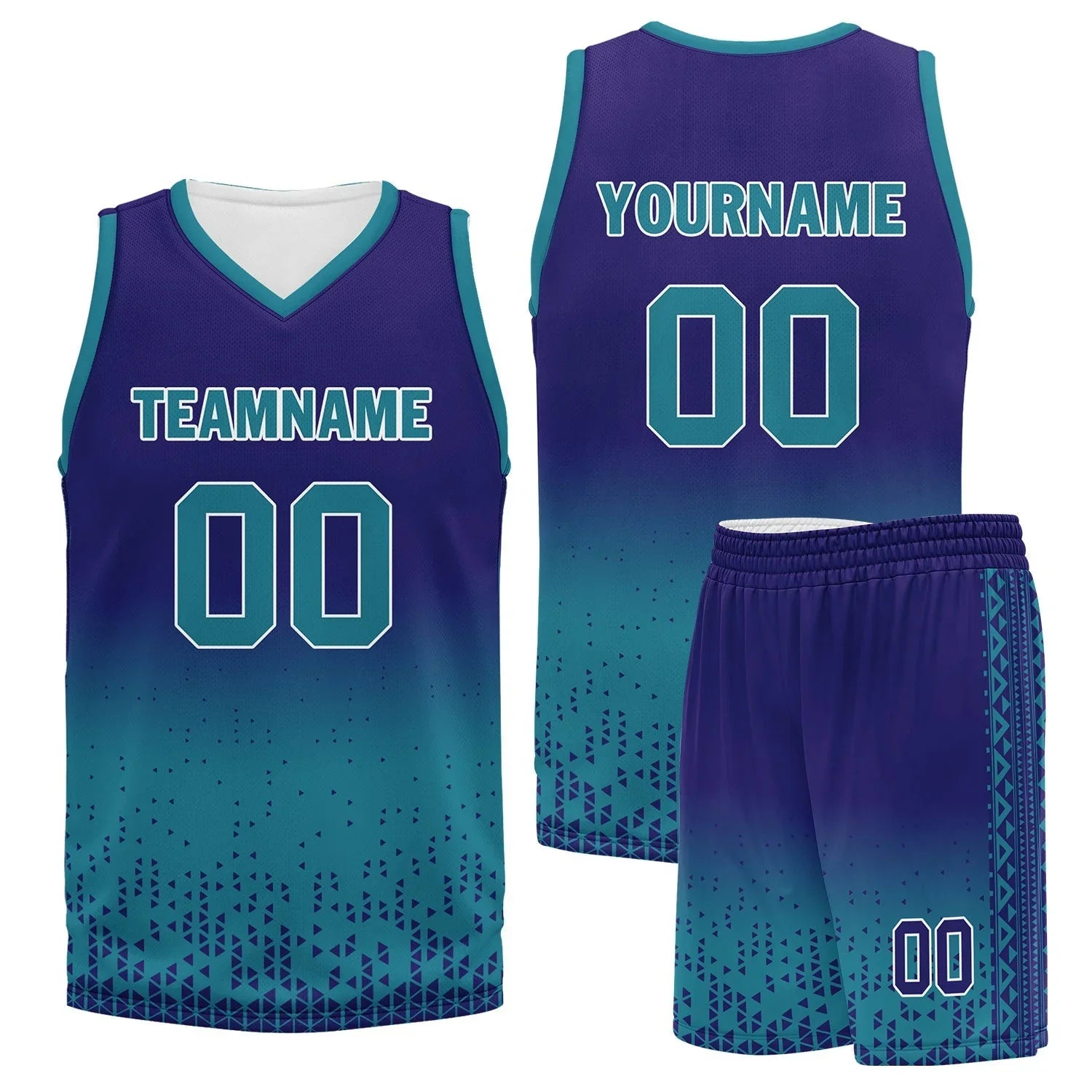 Custom Blue Fade Fashion Sports Uniform Basketball Jersey BBJ01-D020102-9 - Coolcustomize