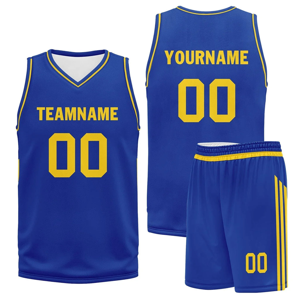 Custom Blue Classic Style Sports Uniform Basketball Jersey BBJ01-D020105-12 - Coolcustomize