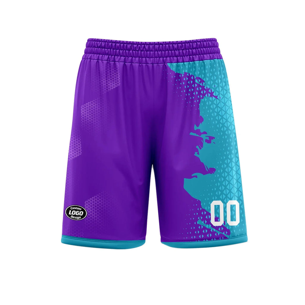 Custom Blue Purple Soccer Sets Jersey Personalized SCJ101-D020210-8 - Coolcustomize