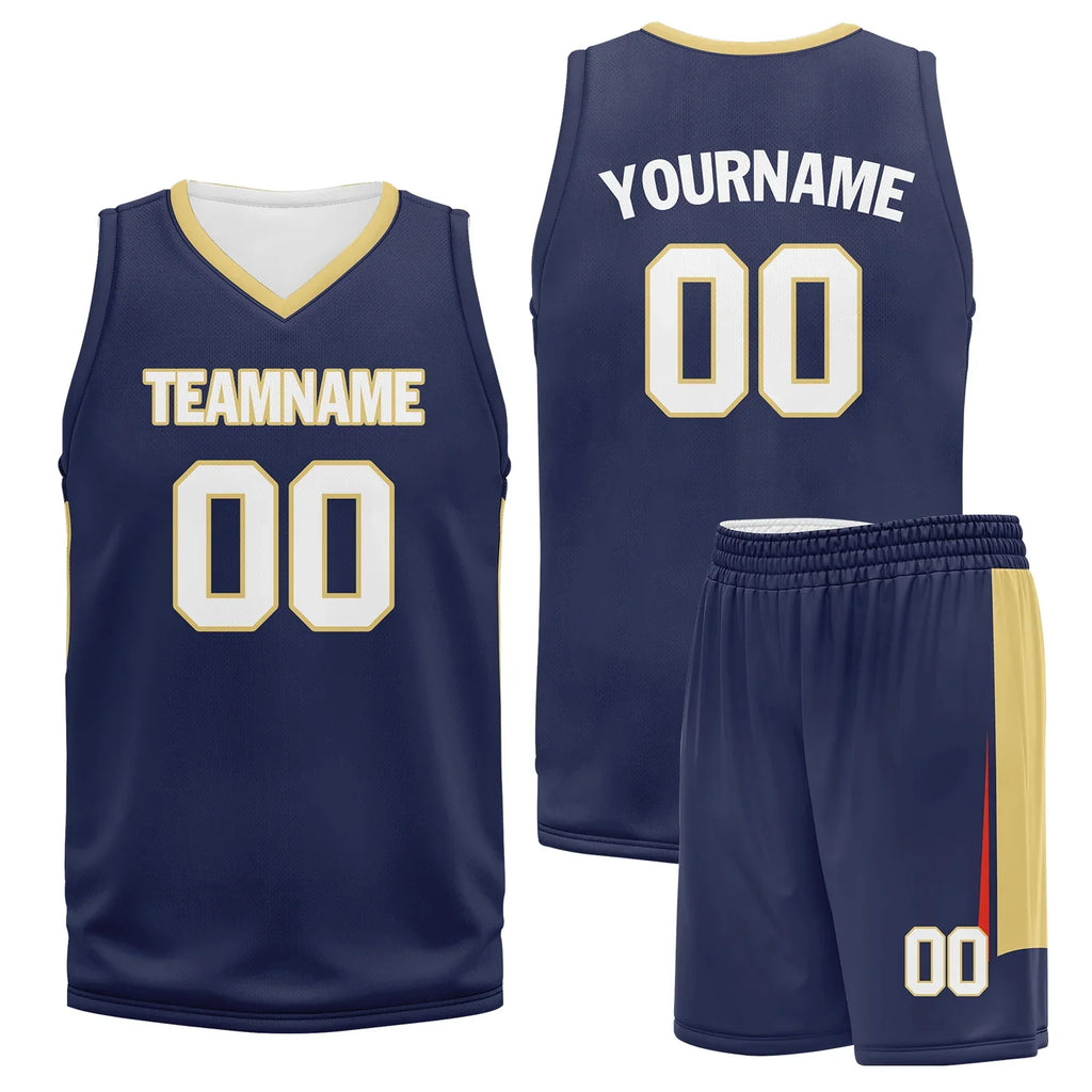 Custom Deep Blue Classic Style Sports Uniform Basketball Jersey BBJ01-bd0a70e0 - Coolcustomize