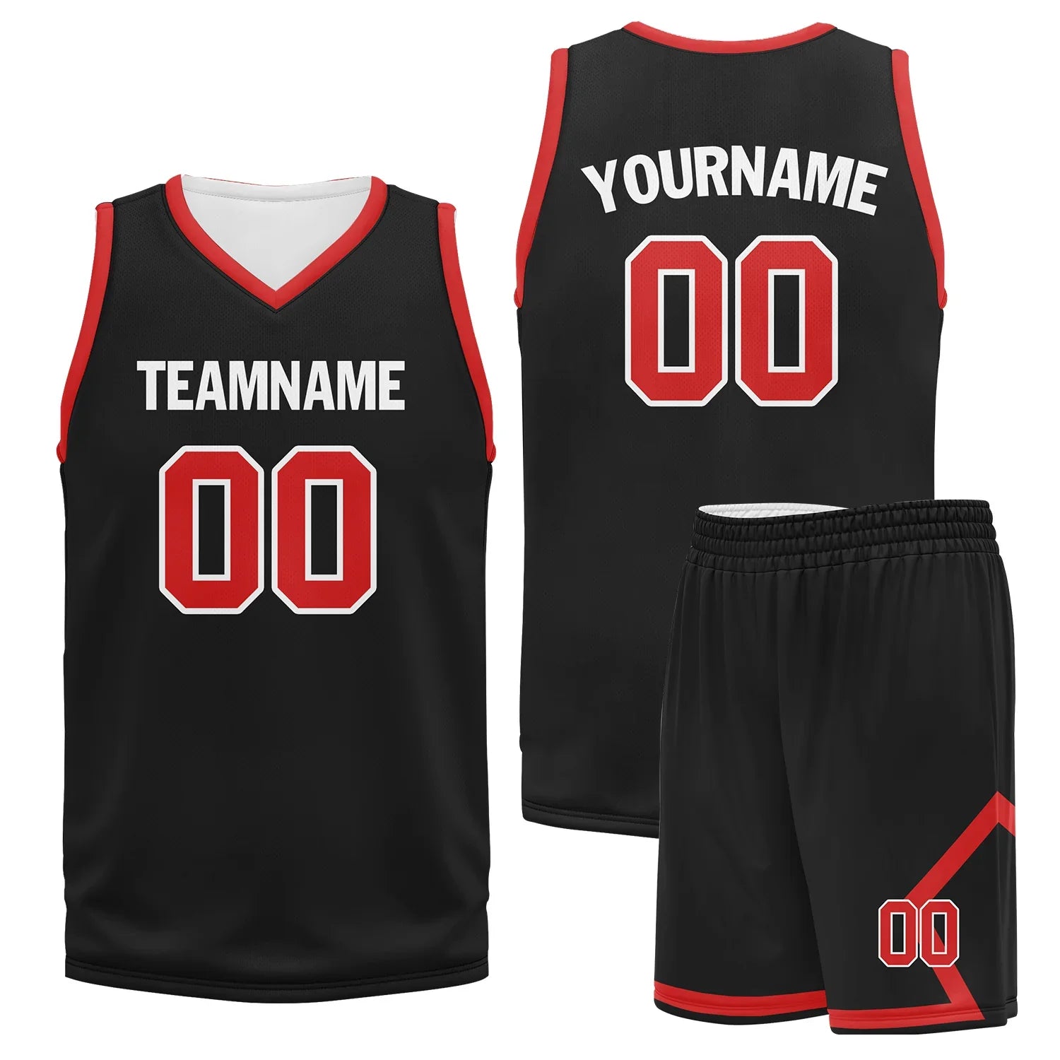 Custom Black Red Classic Style Sports Uniform Basketball Jersey BBJ01-bd0a700f - Coolcustomize