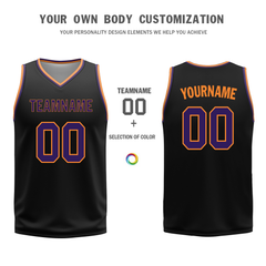 Custom White Black Classic Style Reversible Basketball Uniform Personalized COOLMAX BBJR-D017057