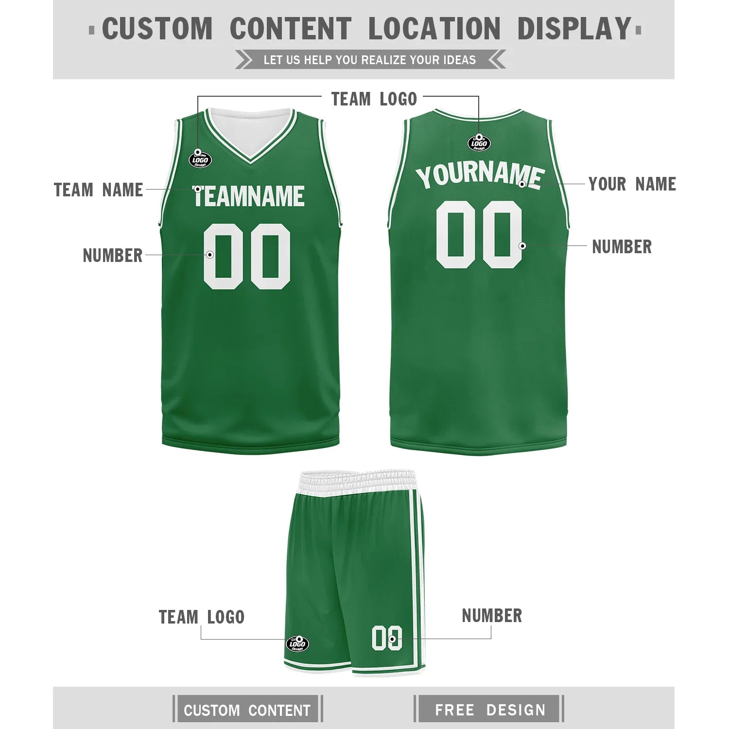 Custom Green Classic Style Sports Uniform Basketball Jersey BBJ01-bd0a700a - Coolcustomize