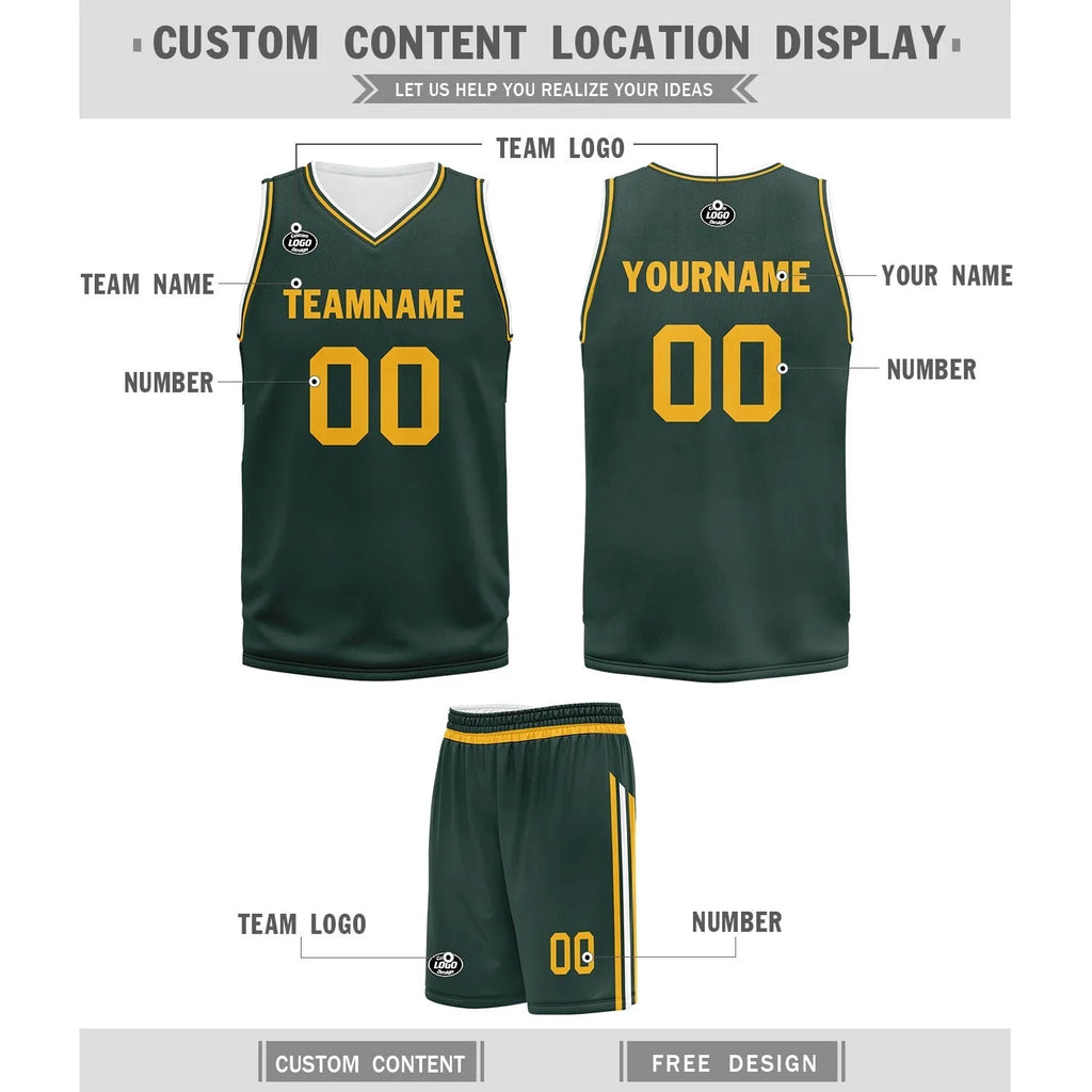 Custom Green Classic Style Sports Uniform Basketball Jersey BBJ01-D020105-10 - Coolcustomize