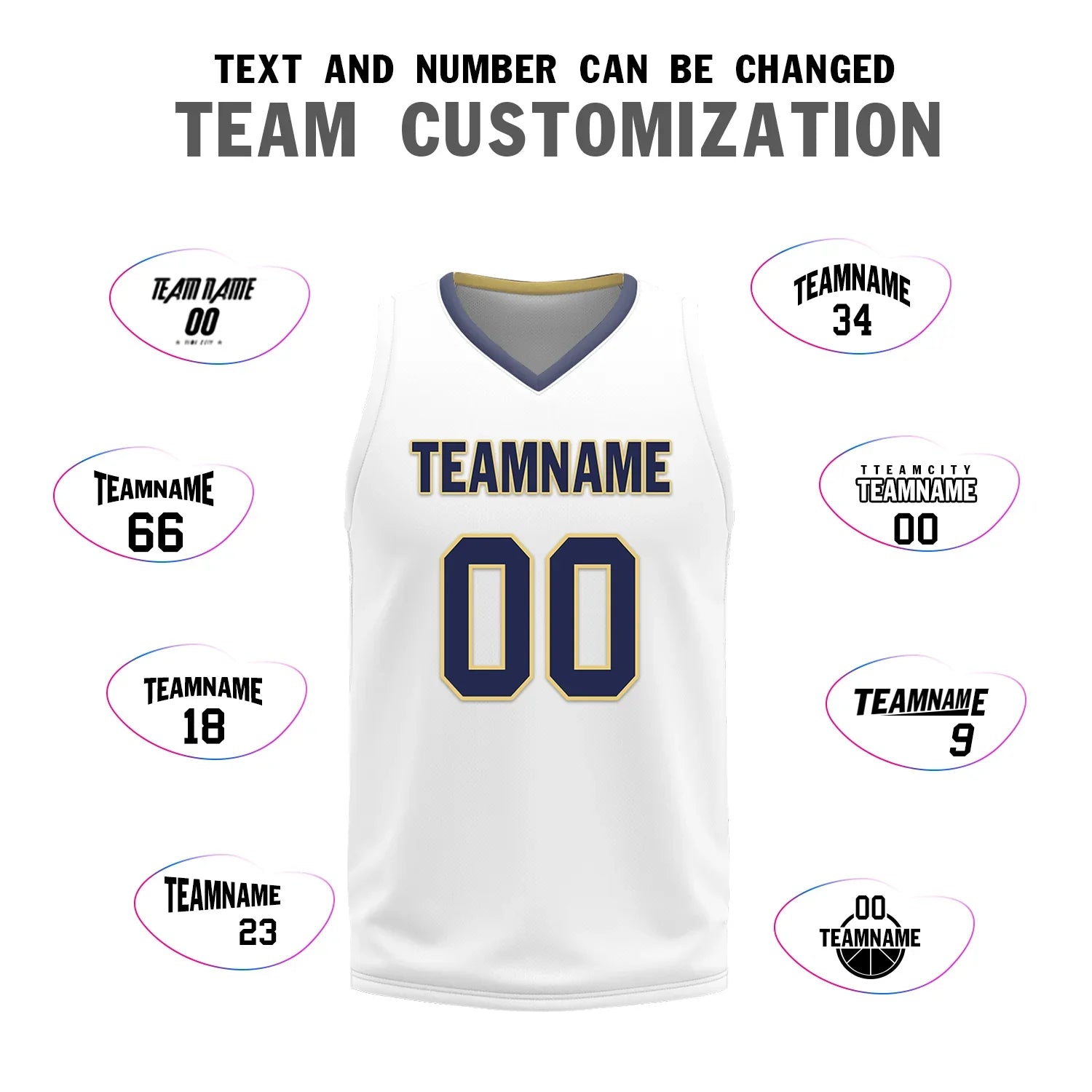 Custom Blue White Classic Style Reversible Basketball Uniform Personalized Ordinary BBJR-D017050 - Coolcustomize