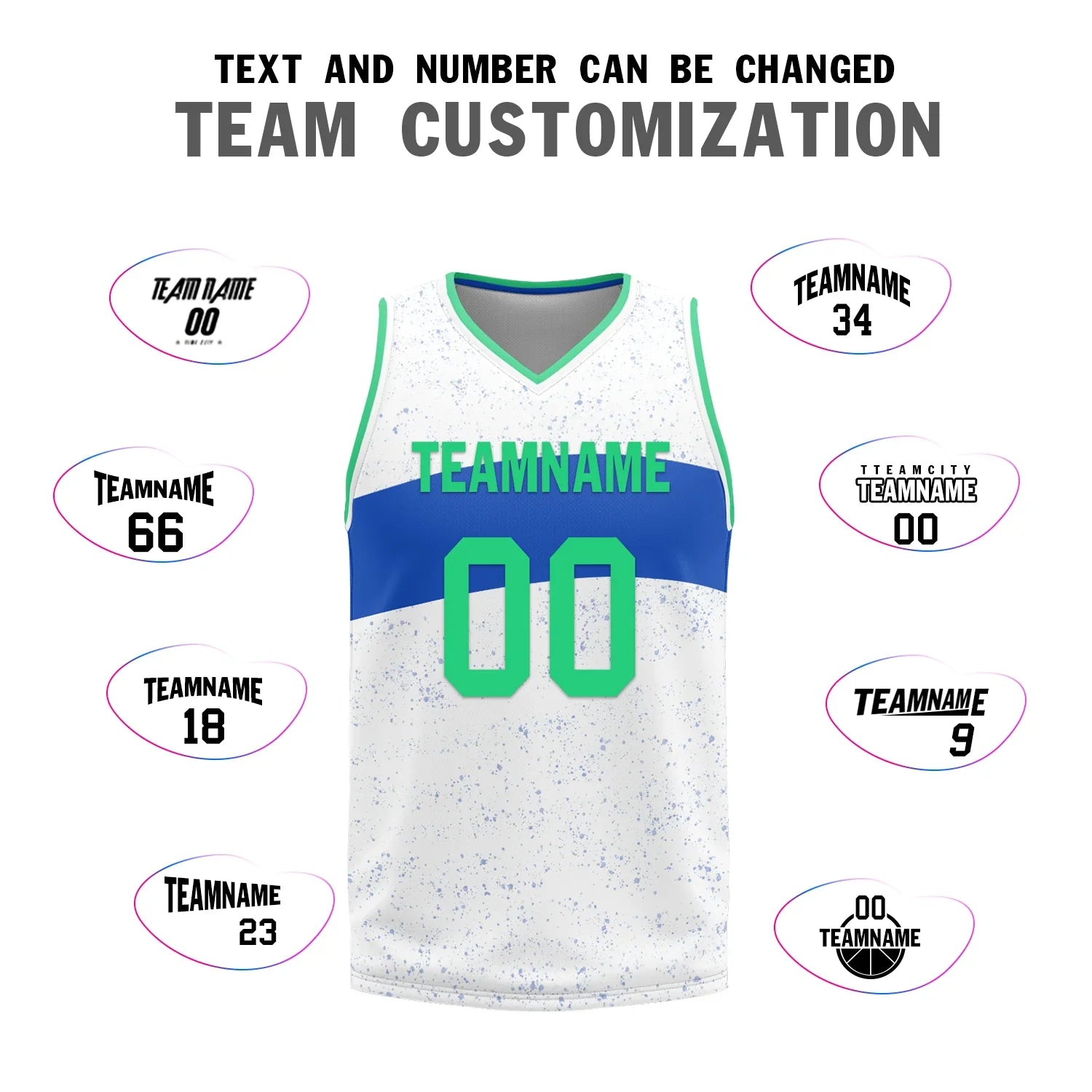 Custom Blue White Classic Style Reversible Basketball Uniform Personalized Ordinary BBJR-D017009 - Coolcustomize
