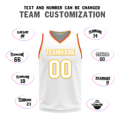 Custom Red White Classic Style Reversible Basketball Uniform Personalized COOLMAX BBJR-D017027