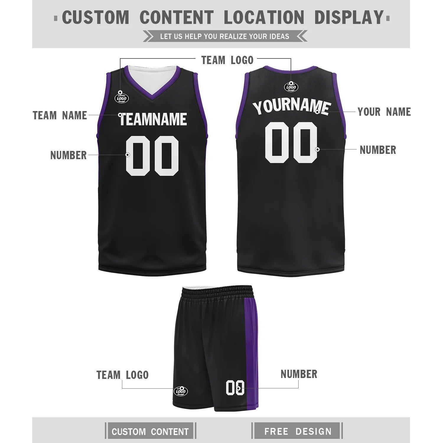 Custom Black Classic Style Sports Uniform Basketball Jersey BBJ01-bd0a70ce - Coolcustomize