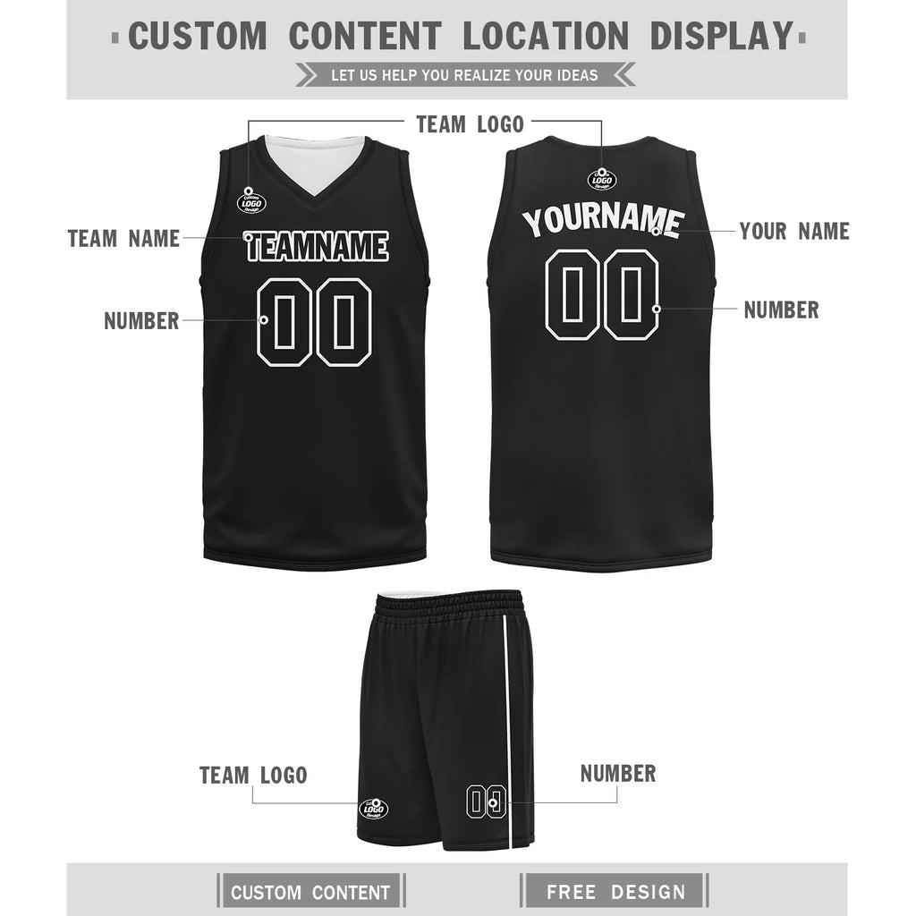 Custom Black Classic Style Sports Uniform Basketball Jersey BBJ01-bd0a7007 - Coolcustomize