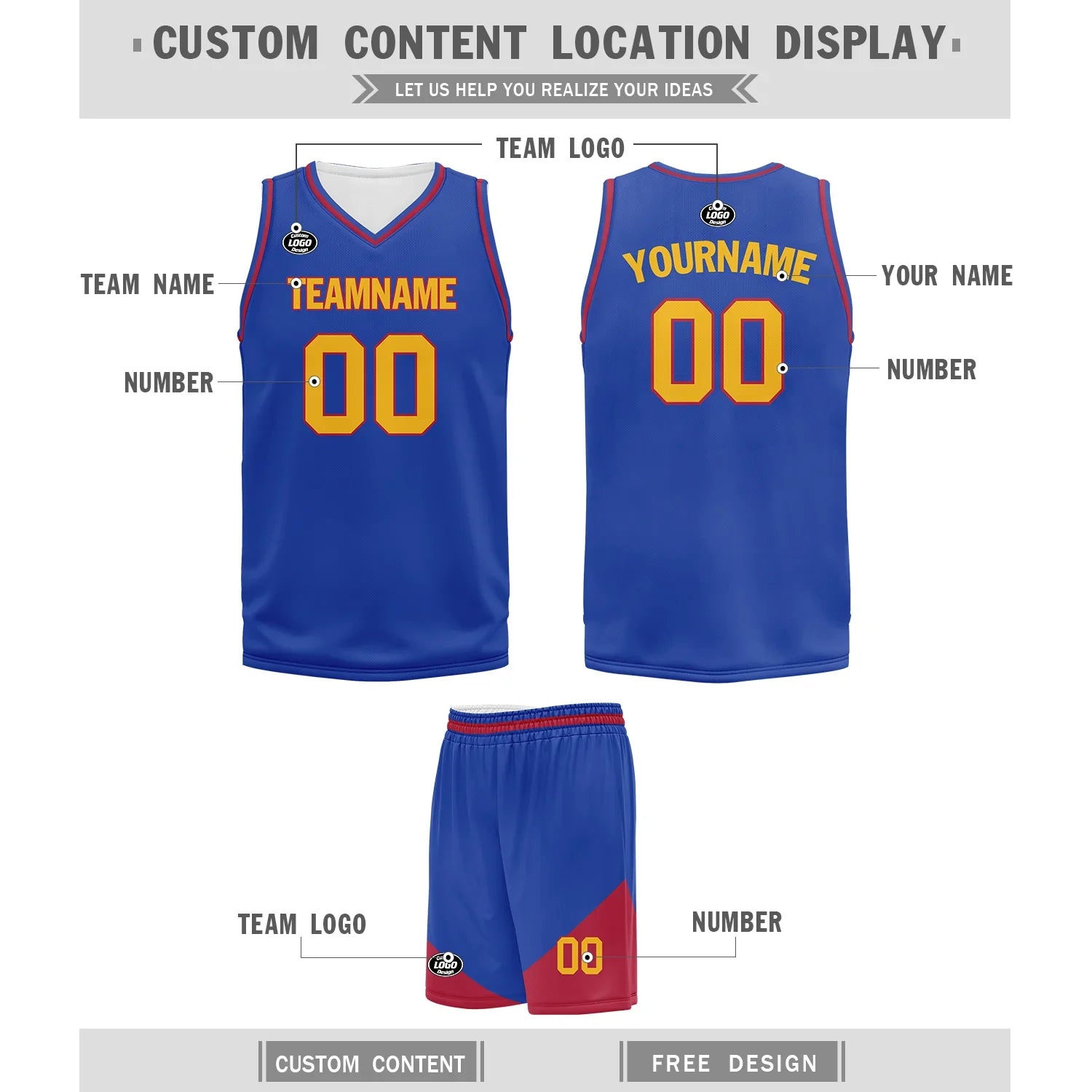 Custom Blue Classic Style Sports Uniform Basketball Jersey BBJ01-bd0a70b9 - Coolcustomize