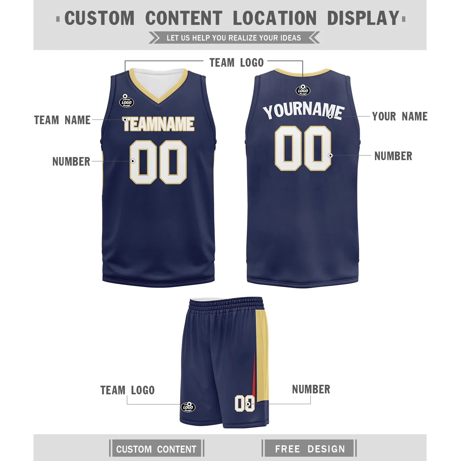 Custom Deep Blue Classic Style Sports Uniform Basketball Jersey BBJ01-bd0a70e0 - Coolcustomize