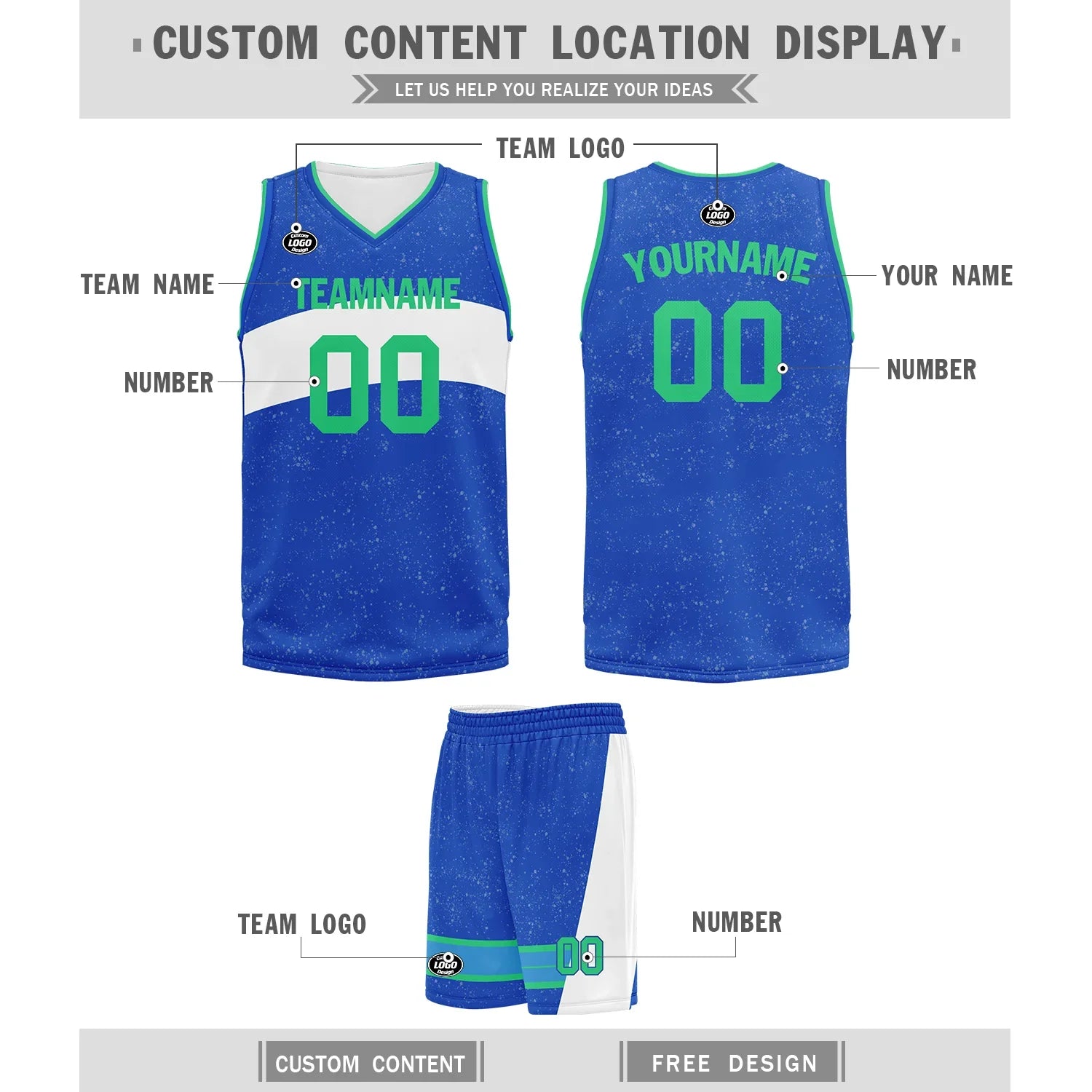 Custom Blue White Classic Style Sports Uniform Basketball Jersey BBJ01-bd0a7009 - Coolcustomize