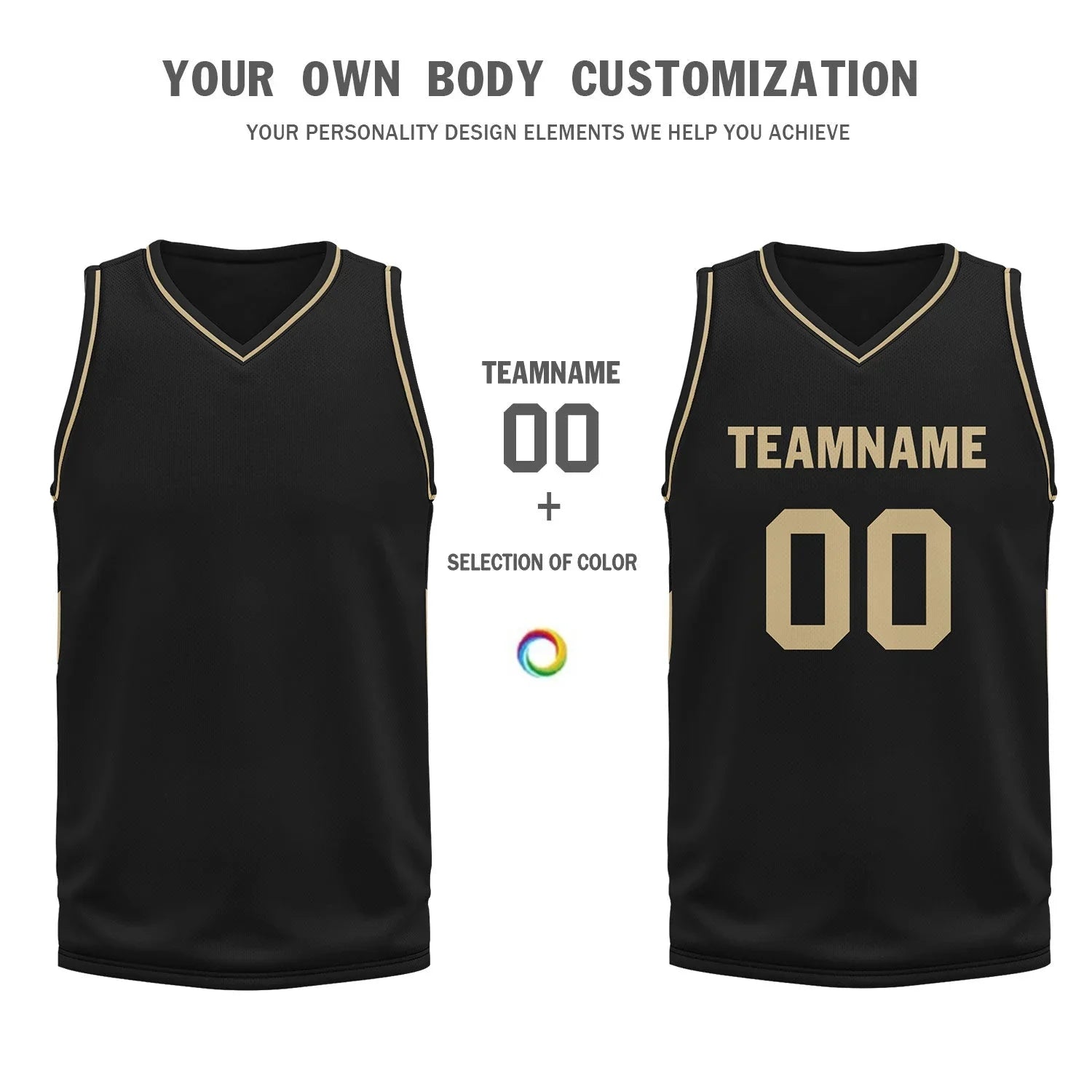 Custom Black Classic Style Sports Uniform Basketball Jersey BBJ01-D020105-17 - Coolcustomize