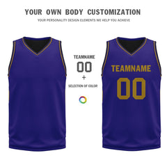 Custom Purple Classic Style Sports Uniform Basketball Jersey BBJ01-D020105-3