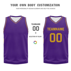 Custom Purple Classic Style Sports Uniform Basketball Jersey BBJ01-D020105-14