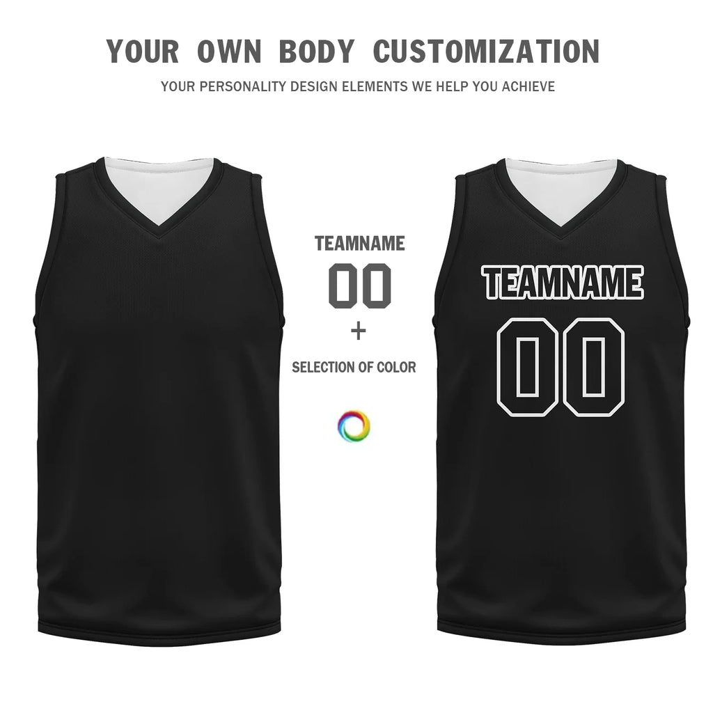 Custom Black Classic Style Sports Uniform Basketball Jersey BBJ01-bd0a7007 - Coolcustomize