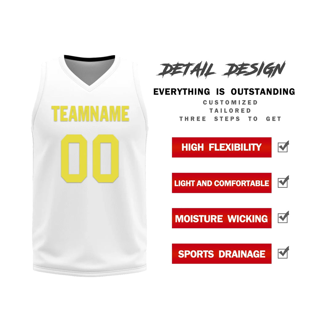 Custom Black White Classic Style Reversible Basketball Uniform Personalized Ordinary BBJR-D017048 - Coolcustomize