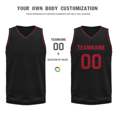 Custom Black Classic Style Sports Uniform Basketball Jersey BBJ01-D020105-4