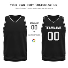 Custom Black Classic Style Sports Uniform Basketball Jersey BBJ01-D020105-19