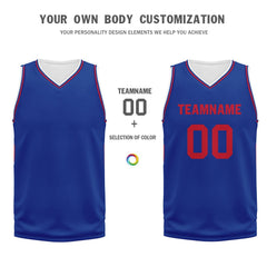 Custom Blue Classic Style Sports Uniform Basketball Jersey BBJ01-D020105-5