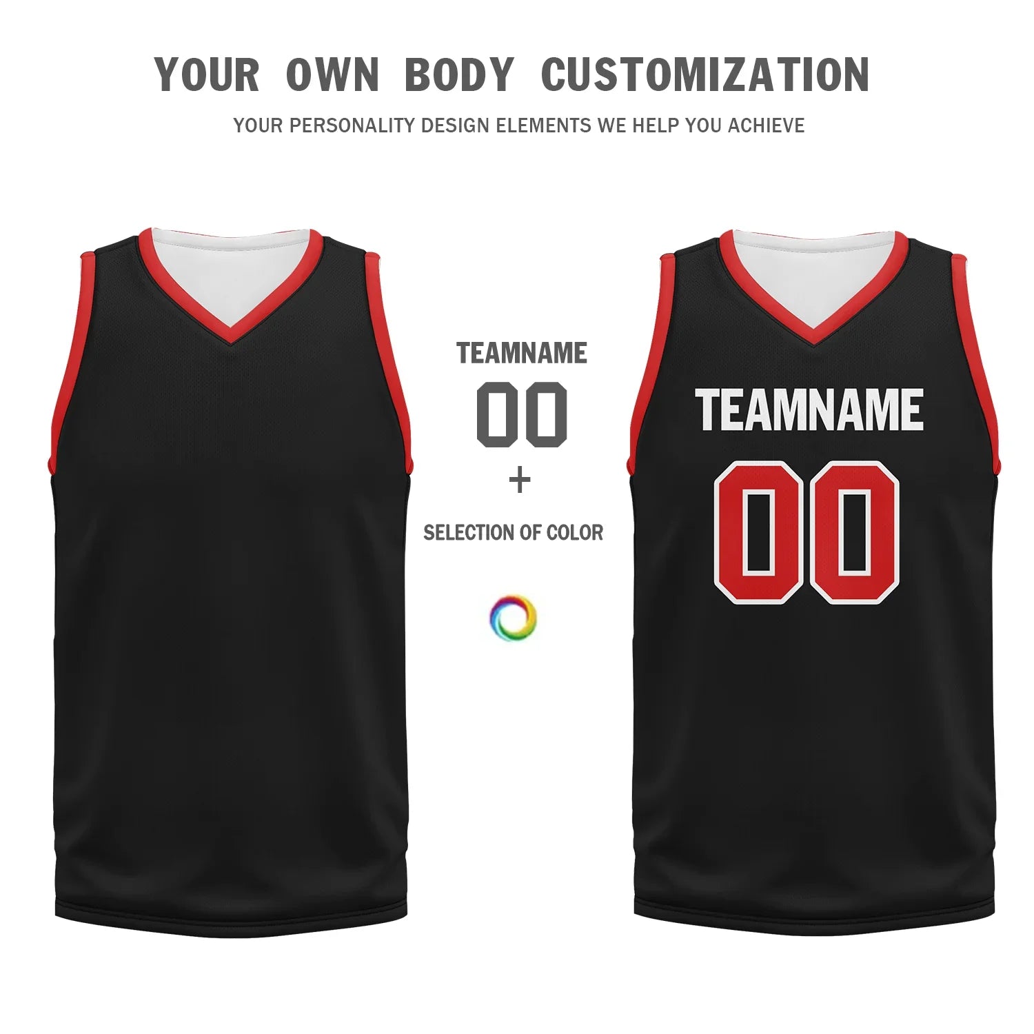 Custom Black Red Classic Style Sports Uniform Basketball Jersey BBJ01-bd0a700f - Coolcustomize