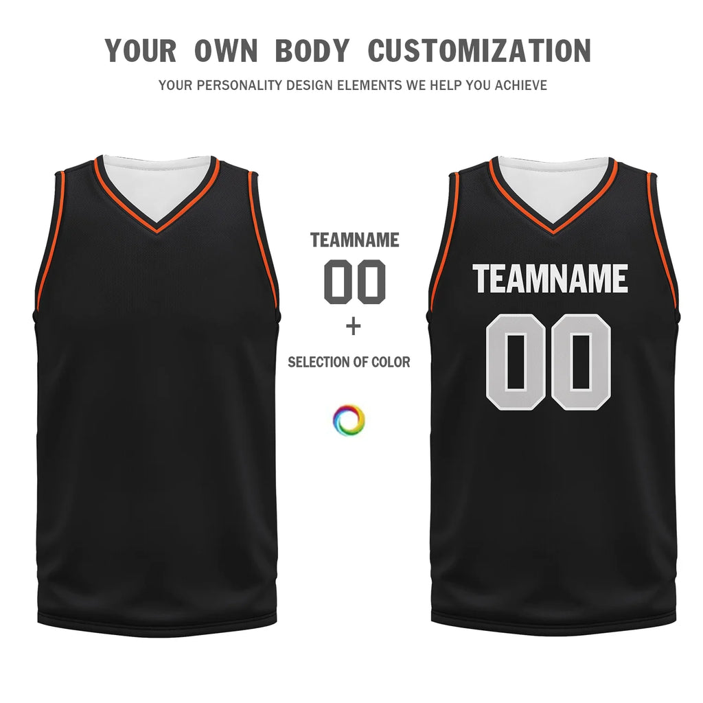 Custom Black Orange Classic Style Sports Uniform Basketball Jersey BBJ01-bd0a70a9 - Coolcustomize