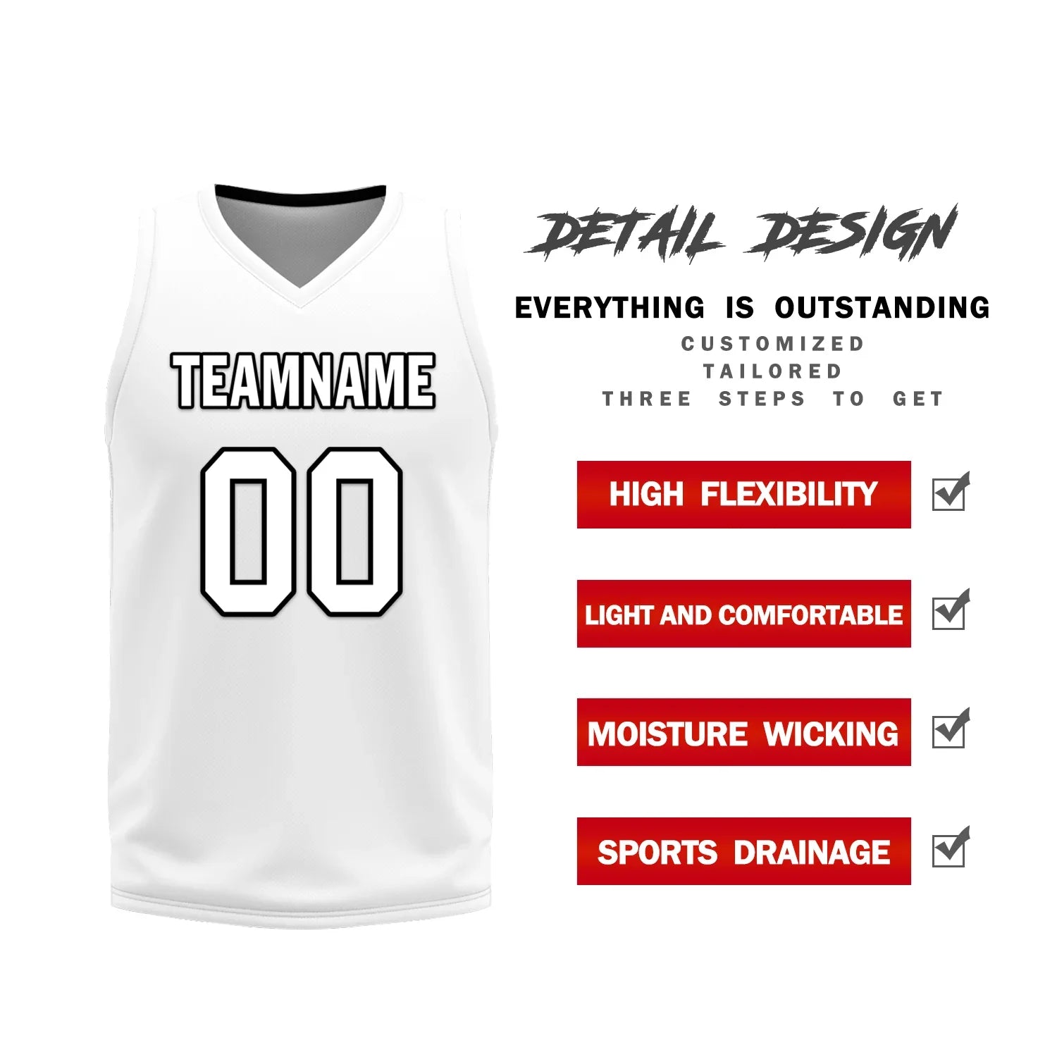 Custom Black White Classic Style Reversible Basketball Uniform Personalized Ordinary BBJR-D017007 - Coolcustomize