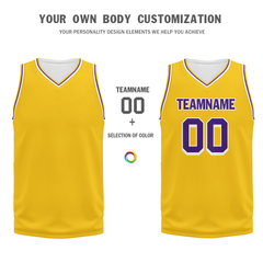 Custom Yellow Classic Style Sports Uniform Basketball Jersey BBJ01-bd0a70cd