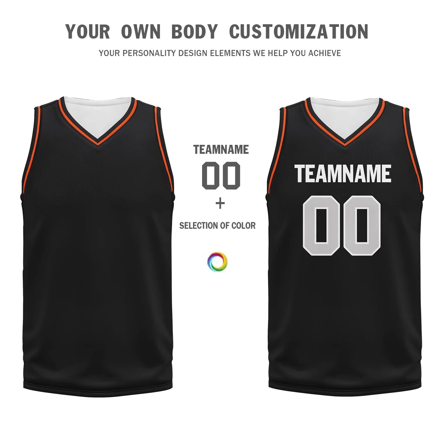 Custom Black Orange Classic Style Sports Uniform Basketball Jersey BBJ01-bd0a70a9 - Coolcustomize