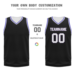 Custom Black Classic Style Sports Uniform Basketball Jersey BBJ01-bd0a70cf