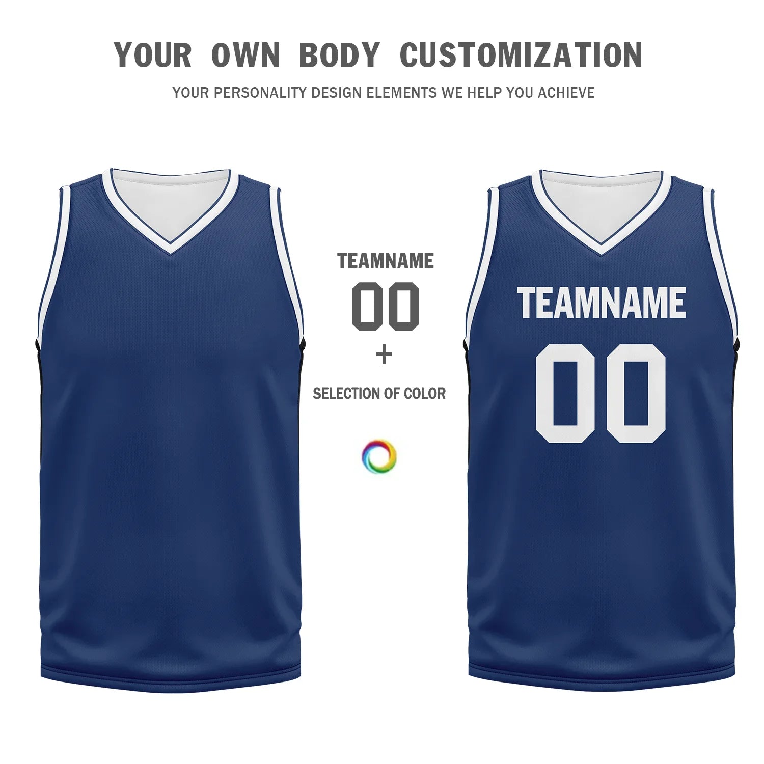 Custom Deep Blue Classic Style Sports Uniform Basketball Jersey BBJ01-bd0a70ec - Coolcustomize