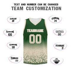 Custom Green Yellow Fade Fashion Sports Uniform Basketball Jersey BBJ01-D020102-7