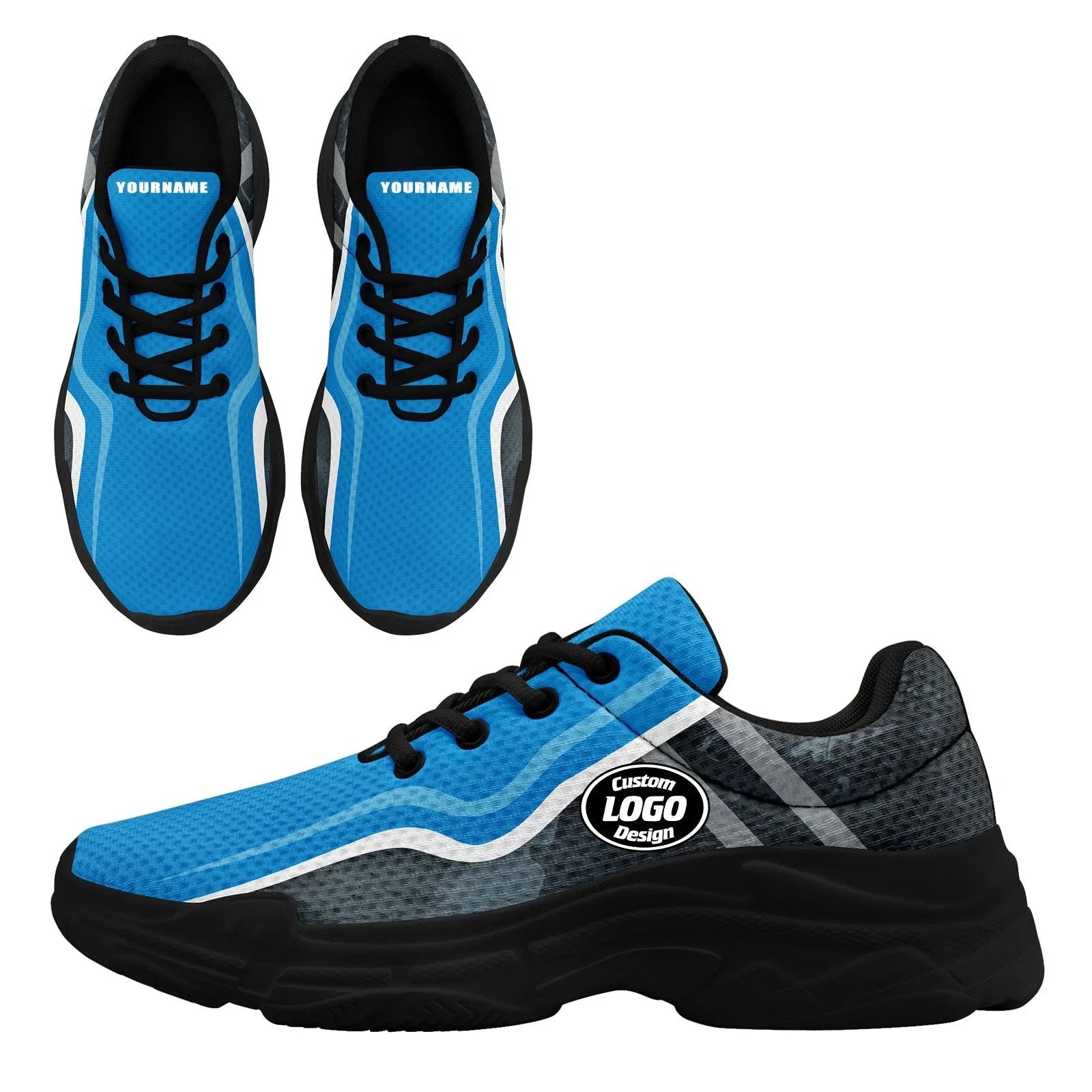 Custom Baseball Jersey and Chunky Shoes Personalized Combo Personalized Sneaker ZH-D020167-6 - Coolcustomize