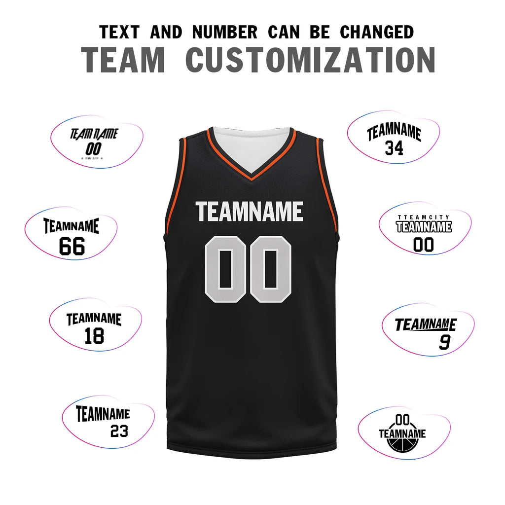 Custom Black Orange Classic Style Sports Uniform Basketball Jersey BBJ01-bd0a70a9 - Coolcustomize