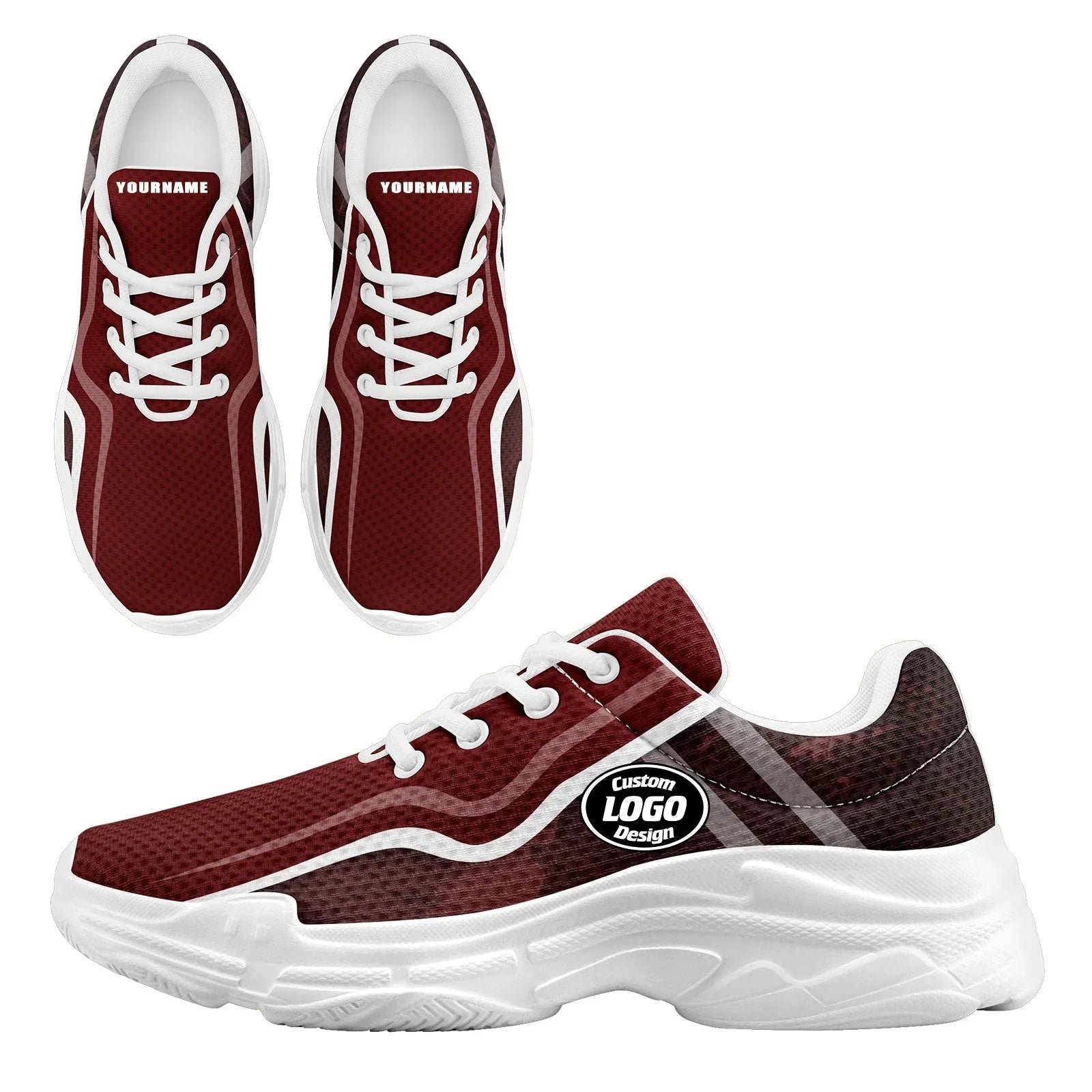 Custom Baseball Jersey and Chunky Shoes Personalized Combo Personalized Sneaker ZH-D020167-3 - Coolcustomize