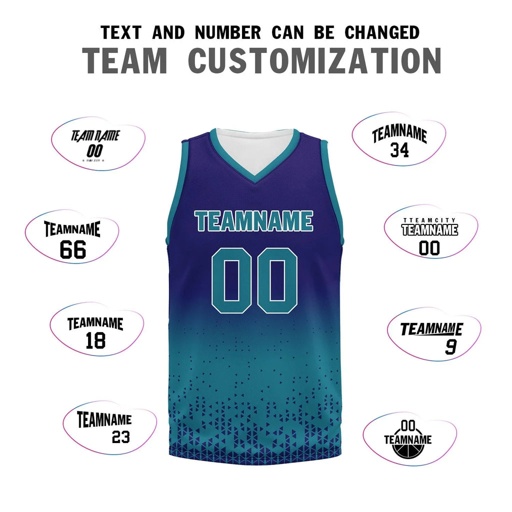 Custom Blue Fade Fashion Sports Uniform Basketball Jersey BBJ01-D020102-9 - Coolcustomize