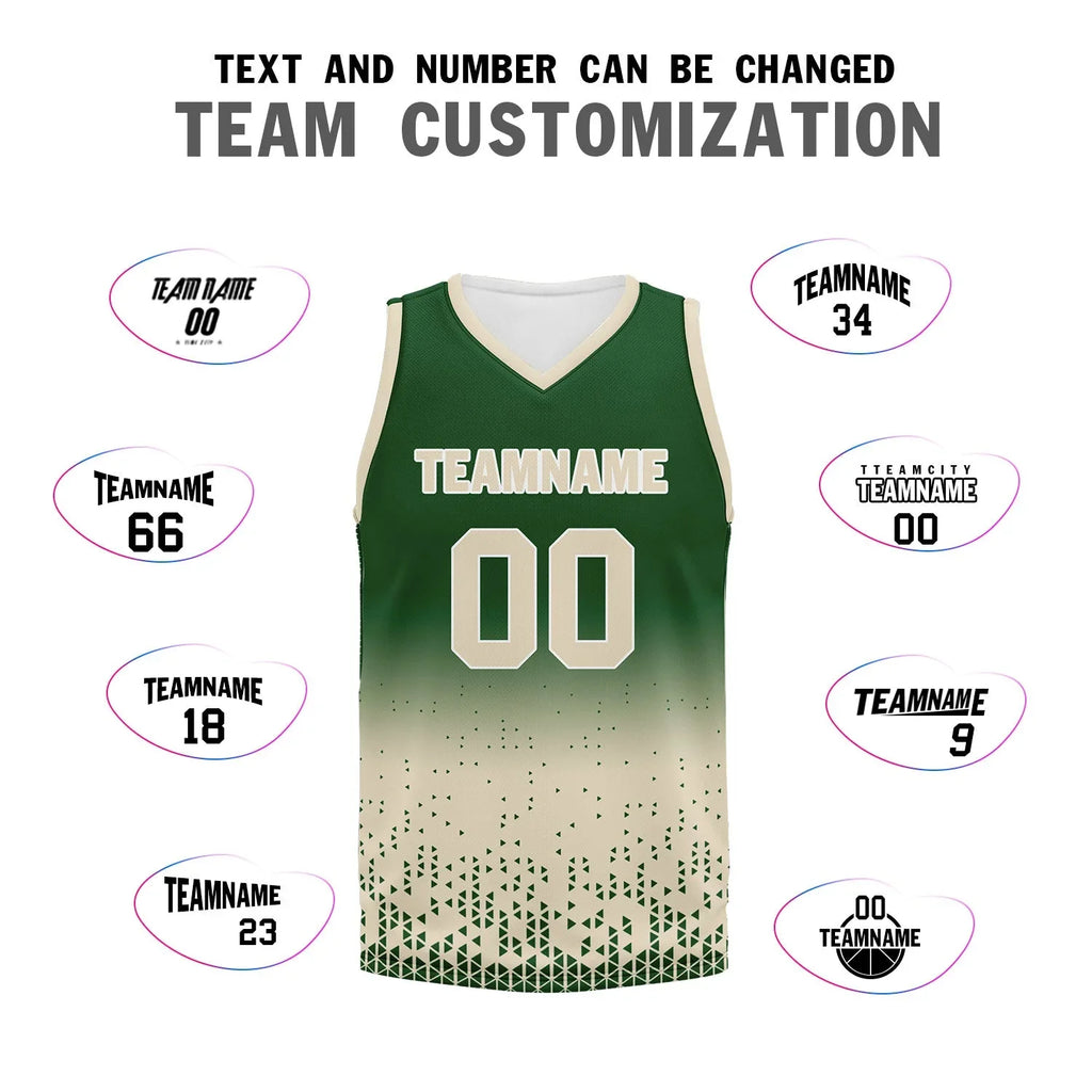 Custom Green Yellow Fade Fashion Sports Uniform Basketball Jersey BBJ01-D020102-7 - Coolcustomize