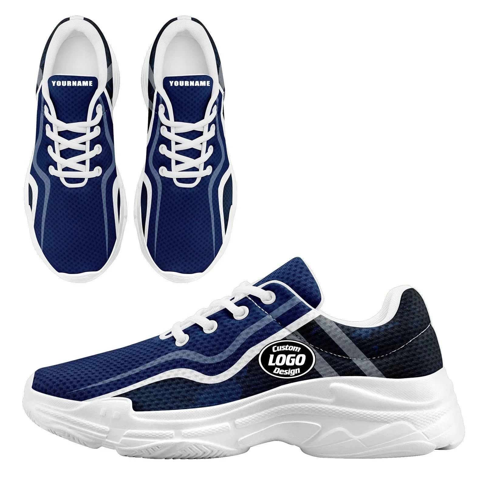 Custom Baseball Jersey and Chunky Shoes Personalized Combo Personalized Sneaker ZH-D020167-2 - Coolcustomize