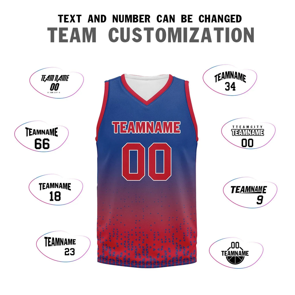 Custom Blue Red Fade Fashion Sports Uniform Basketball Jersey BBJ01-D020102-1 - Coolcustomize