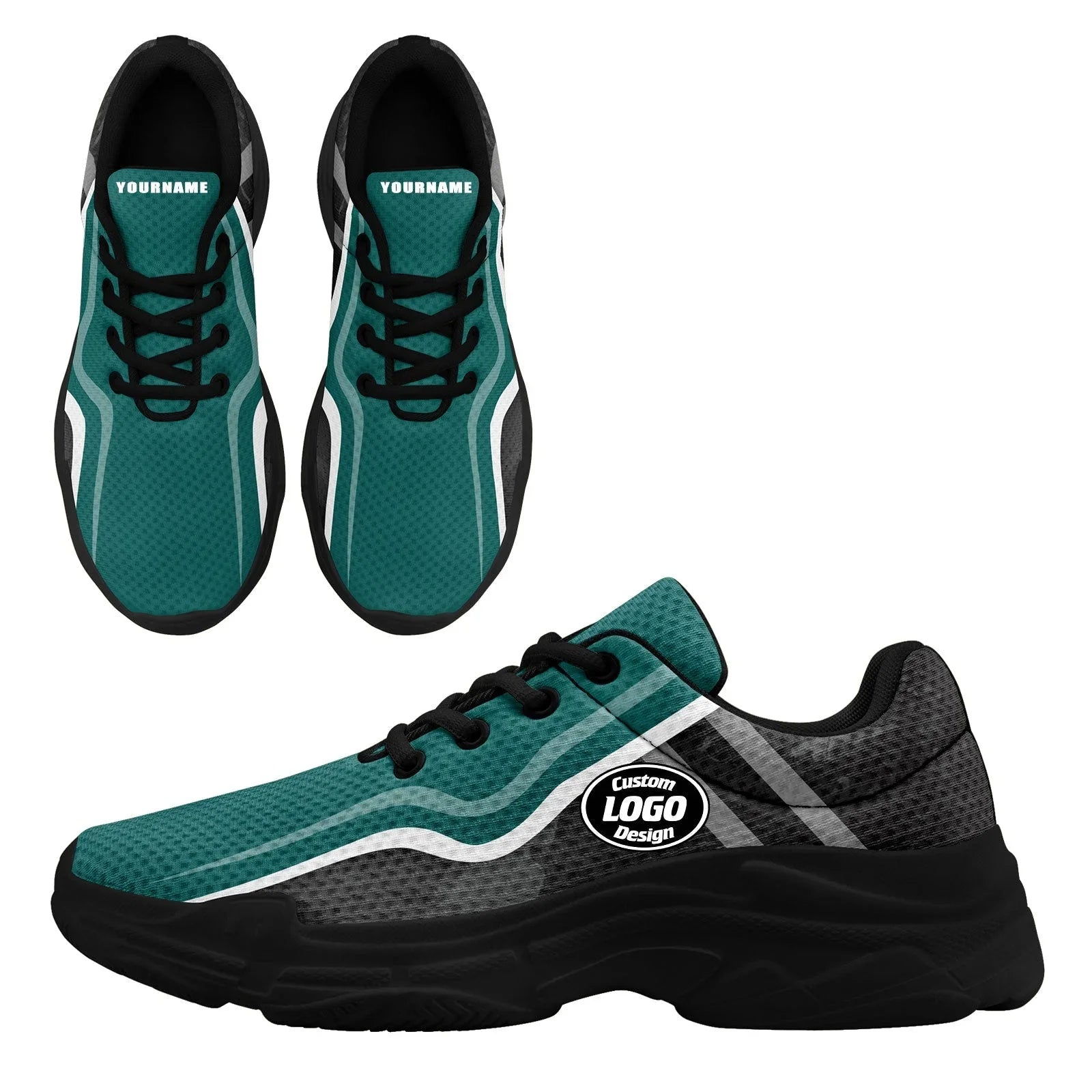Custom Baseball Jersey and Chunky Shoes Personalized Combo Personalized Sneaker ZH-D020167-10 - Coolcustomize