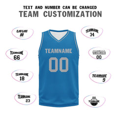 Custom Blue Classic Style Sports Uniform Basketball Jersey BBJ01-D020105-11