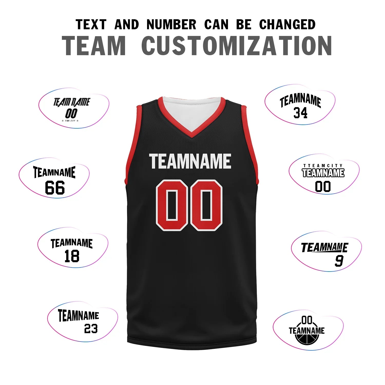 Custom Black Red Classic Style Sports Uniform Basketball Jersey BBJ01-bd0a700f - Coolcustomize
