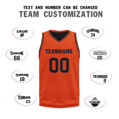 Custom Orange Classic Style Sports Uniform Basketball Jersey BBJ01-D020105-8