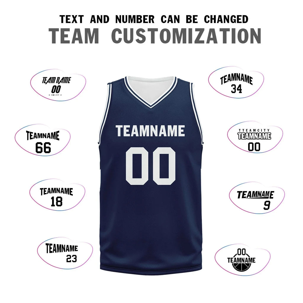 Custom Blue Classic Style Sports Uniform Basketball Jersey BBJ01-D020105-9 - Coolcustomize
