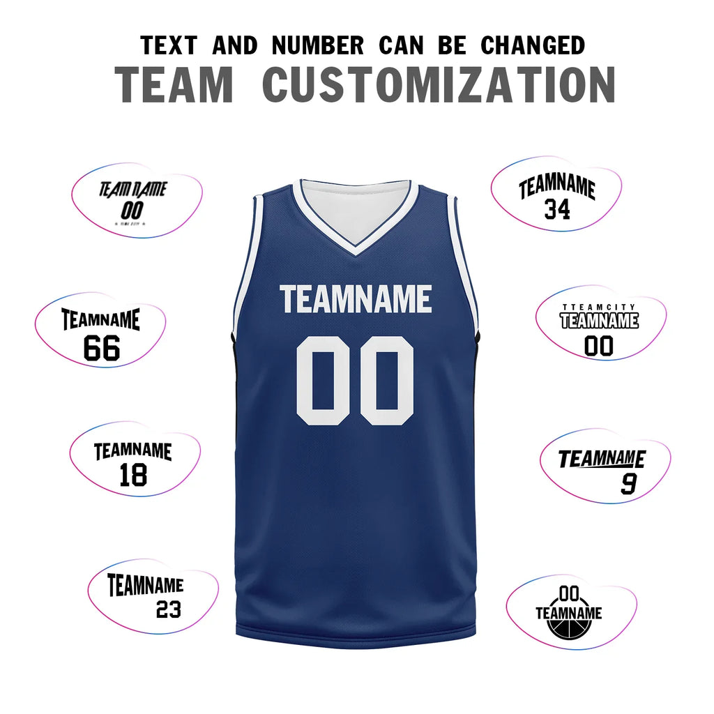 Custom Deep Blue Classic Style Sports Uniform Basketball Jersey BBJ01-bd0a70ec - Coolcustomize